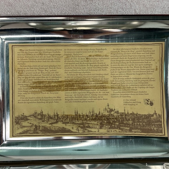 Vintage E. Otto Schmidt Metal Tin Storage Bakery/Biscuit Box-Hinged Lid-Germany - Picture 7 of 13